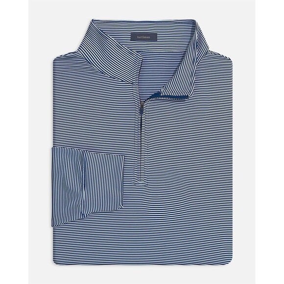 Turtleson Stripe Quarter-Zip Pullover Men's Large - Picture 1 of 9